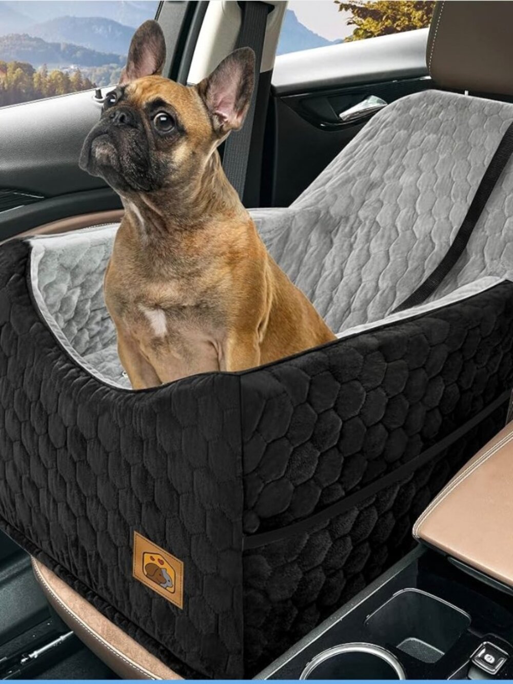Melafa 365 Memory Foam Dog Booster Car Seat
